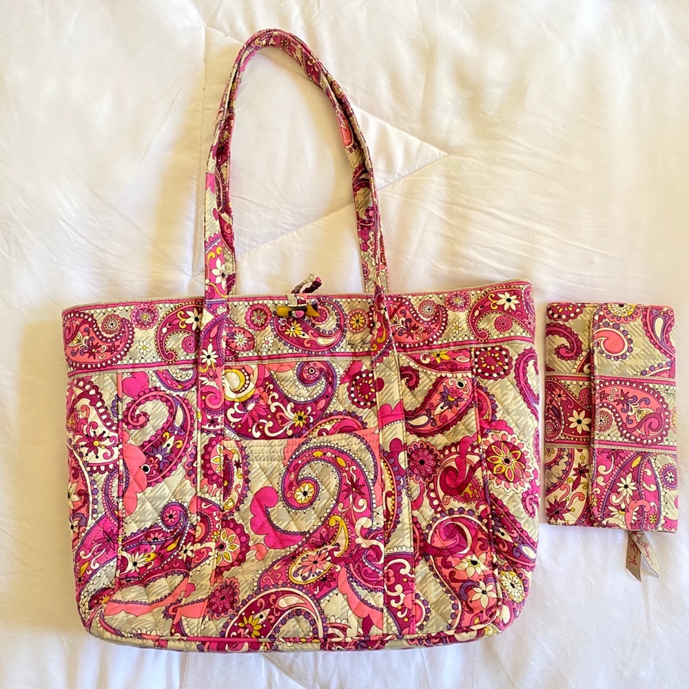 Vera Bradley Tote Bag & Wallet